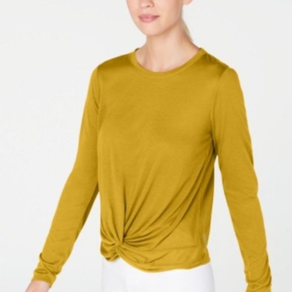 Calvin Klein Performance Twist-Front Long-Sleeve - Picture 1 of 5